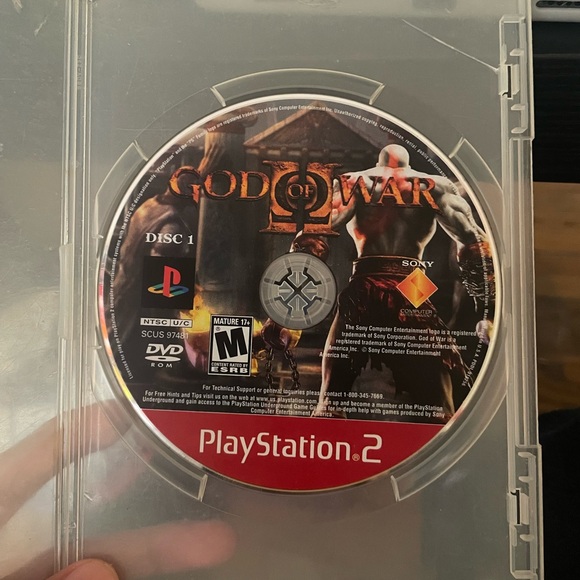 Sony God of War PlayStation 2 Game Disc - Red - Picture 1 of 2